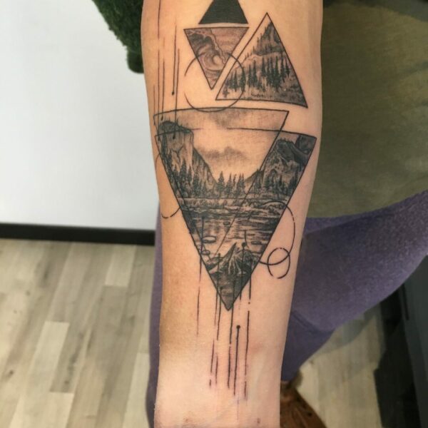 tatouage montagnes