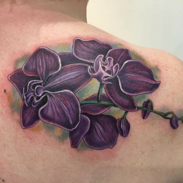 tatouage orchidée